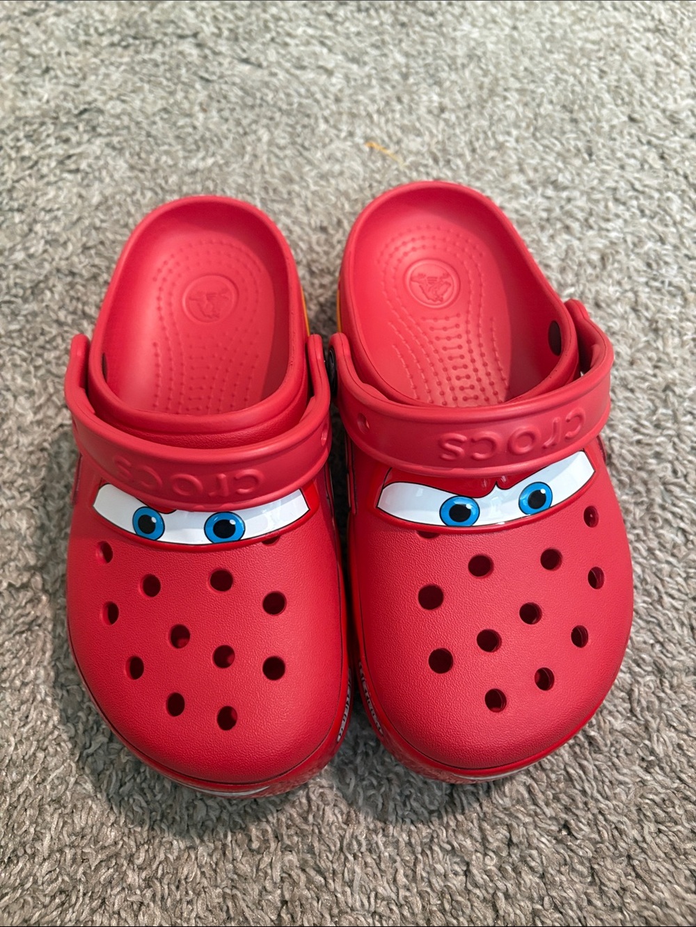 Kids Lighting Mcqueen Crocs